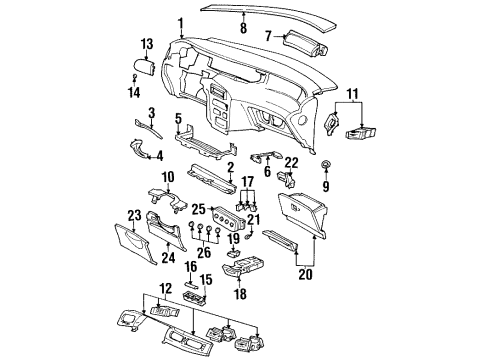 Ford F88Z18549AA Dash Control Unit