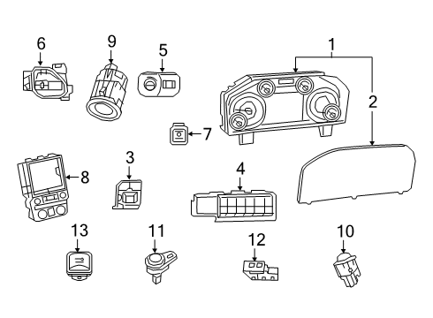 Mopar 68492699AD CLUSTER-INSTRUMENT PANEL