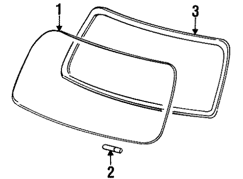 GM 15976686 Molding, Windshield