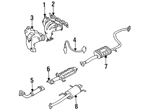 Kia 0B67K13390B Insulator Assembly-Exhaust