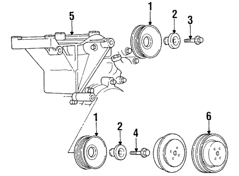 Mopar 4798387 Belt-ALTR, W/P, Power Steering Drive