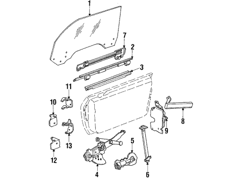 GM 12398559 Cylinder Kit, Front Side Door Lock (Uncoded)