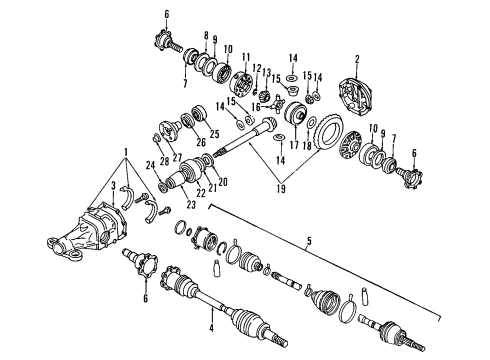 Infiniti 38301-41Z00 Final Drive Assembly, W/EAL Sensor
