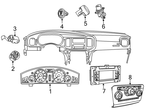 Mopar 68293614AD Center Stack Controls