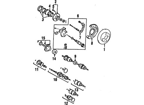 Toyota 42340-17022 Rear Cv Axle Shaft Assembly