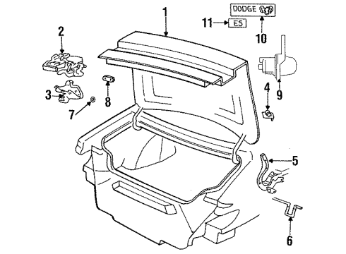 Mopar 4723492 Cylinder Lock