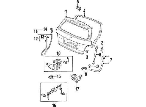 Honda 68100-SX0-A01ZZ Tailgate