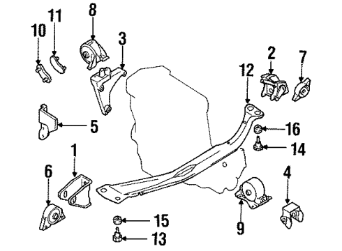 Infiniti 11215-2J215 STOPPER-Engine Mounting