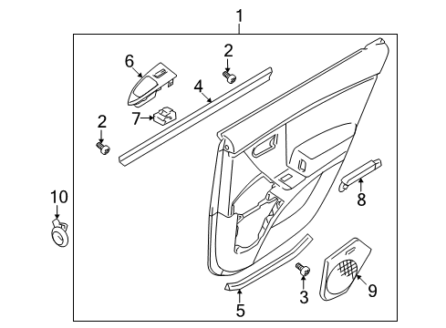 Hyundai 92650-3L000 Lamp Assembly-Rear Door, LH