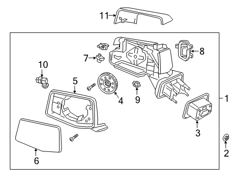 GM 84532268 Mirror Switch