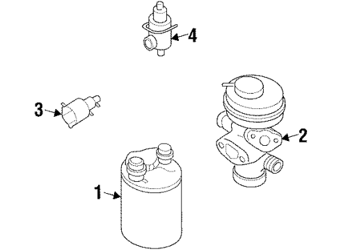 Nissan 14950-40P01 Vapor Canister