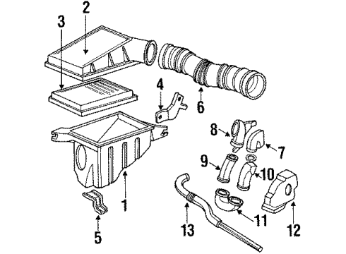 Acura 17210-PE2-010 Cover, Air Cleaner