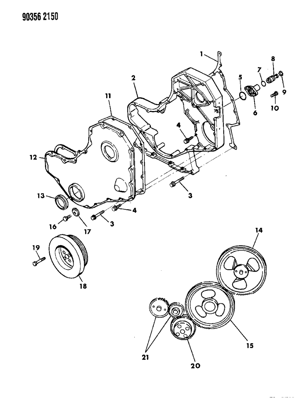 Mopar 4429131 Gasket-Timing Cover