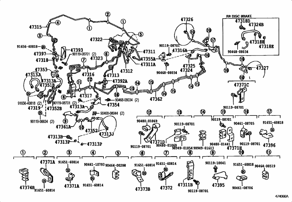 Toyota 90119-10041 Bolt, w/Washer