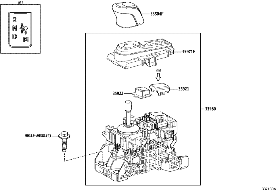 Toyota 35921-0E010 PLATE, CONTROL POSIT