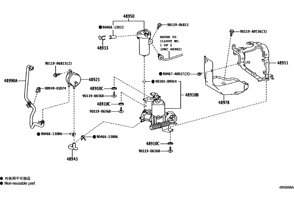 Toyota 48910-34010 COMPRESSOR ASSY, HEI