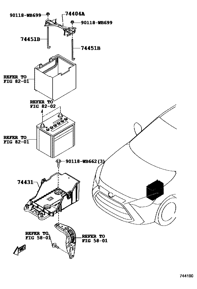 Toyota 90118-WB662 Bolt