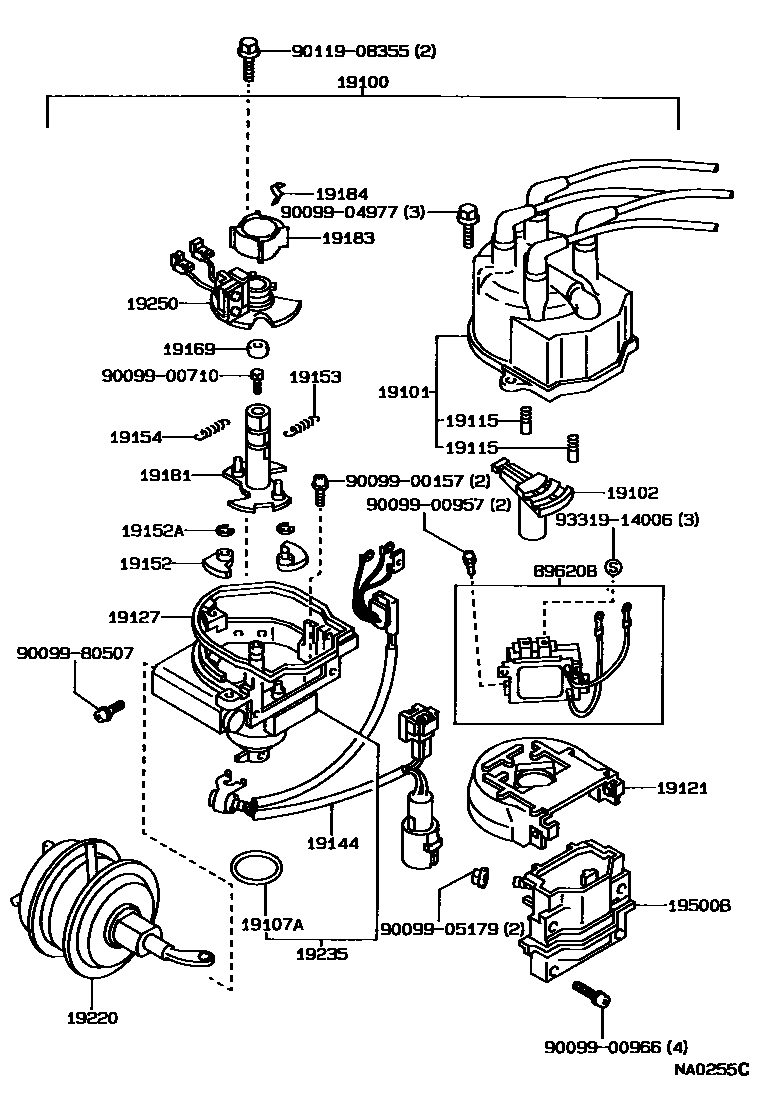 Toyota 90099-00157 Screw, W/WASHER