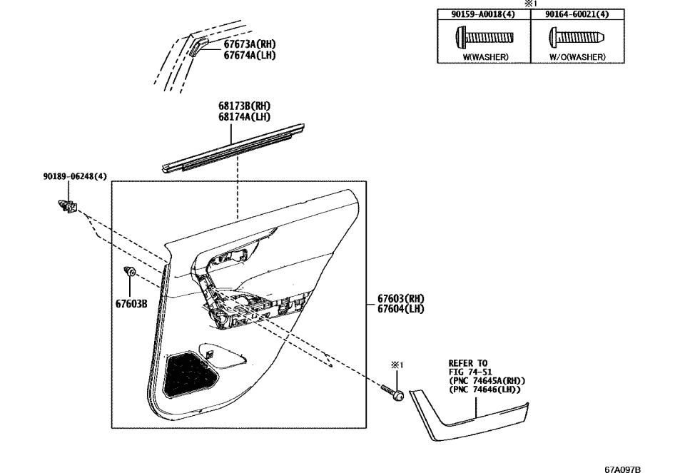 Toyota 67640-0R132-C0 Door Trim Panel