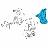 OEM 2014 Ram 1500 INSULATOR-Engine Mount Diagram - 68159627AE