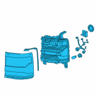 OEM 2017 Chevrolet Silverado 1500 Front Headlight Assembly Diagram - 84356947