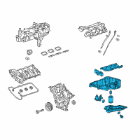 OEM 2019 Cadillac XT5 Oil Pan Diagram - 12706062