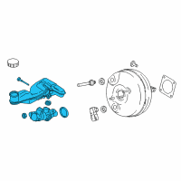 OEM Ford Edge Master Cylinder Diagram - F2GZ-2140-B