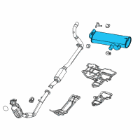 OEM Jeep Wrangler Exhaust Diagram - 68251971AE