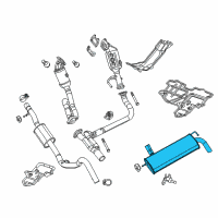 OEM 2020 Jeep Wrangler Exhaust Diagram - 68361258AB