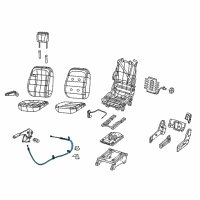 OEM 2018 Ram ProMaster 3500 Cable-Parking Brake Diagram - 68241548AE