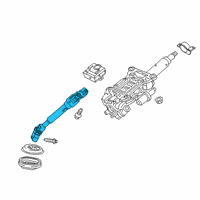 OEM 2017 GMC Acadia Intermediate Shaft Diagram - 84731541