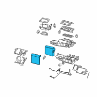 OEM 2006 Chevrolet Impala Evaporator Core Diagram - 89019127