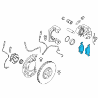 OEM 2015 BMW X6 Front Brake Pad Set Diagram - 34-11-6-857-096