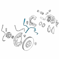 OEM 2015 BMW X6 Brake Pad Wear Sensor, Front Left Diagram - 34-35-6-792-567