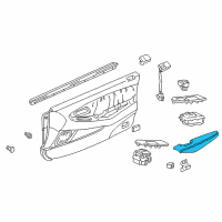 OEM 1998 Honda Accord Armrest, Passenger Side (Classy Gray) Diagram - 83534-S82-A62ZA