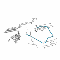 OEM Toyota Washer Hose Diagram - 90069-46059