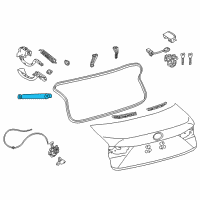 OEM Lexus RC350 Support Assembly, Luggage Diagram - 64530-0W140