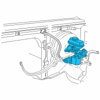 OEM 1998 Ford E-350 Econoline Club Wagon Cruise Control Servo Diagram - F4TZ9C735AD