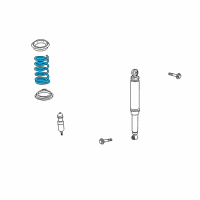 OEM Saturn Vue Rear Spring Diagram - 15946032