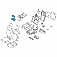 OEM 2017 Ford F-150 Armrest Cup Diagram - FL3Z-1813562-AF