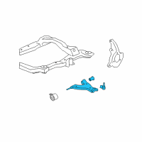 OEM 2010 Buick Enclave Lower Control Arm Diagram - 20774419