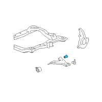 OEM 2007 GMC Acadia Lower Control Arm Rear Bushing Diagram - 25798013