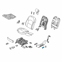 OEM 2015 Kia Cadenza Knob-Power Track & Height Knob Diagram - 881973R000GVF