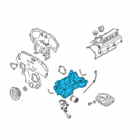 OEM 2008 Infiniti FX35 Oil Pan Assembly Diagram - 11110-CG000