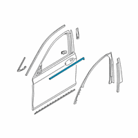 OEM 2018 BMW 740e xDrive Outer Weatherstrip, Left Diagram - 51-33-7-397-865