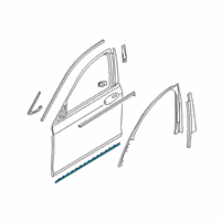 OEM 2018 BMW 740e xDrive Strip, Door, Bottom Left Diagram - 51-13-7-465-549