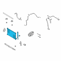 OEM 2011 Nissan Rogue Condenser & Liquid Tank Assy Diagram - 92100-JG000