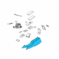 OEM 2007 Chrysler 300 Console-Floor Diagram - 1BX61XDVAA