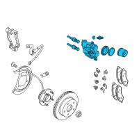 OEM 2007 Dodge Ram 1500 CALIPER-Disc Brake Diagram - 5143358AC