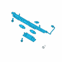 OEM Hyundai Genesis Lamp Assembly-License Plate Diagram - 92501-3M000